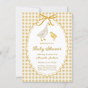Invitation Baby shower d'oie et de gosling