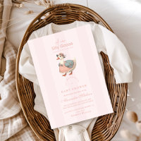 Baby shower d'oie vintage rose