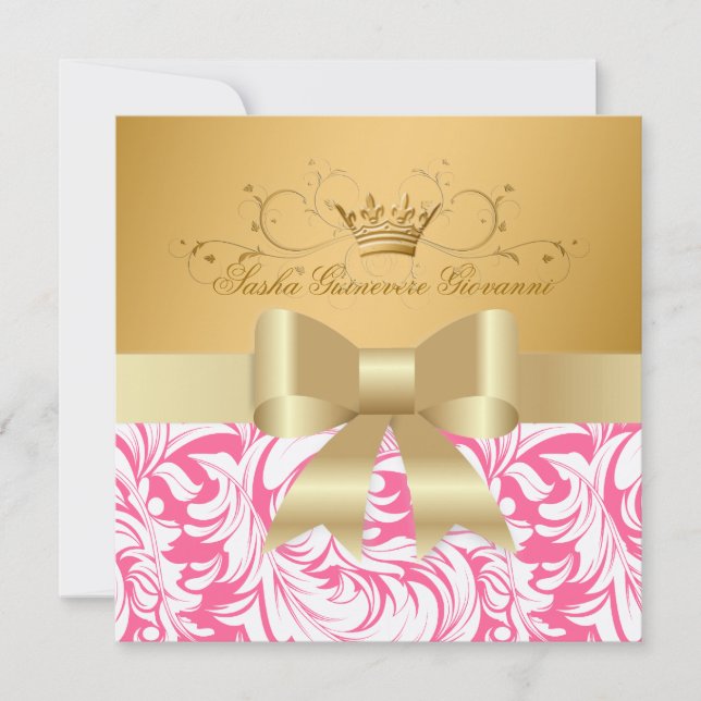 Invitation baby shower d'or de 311-Lavishly | (Devant)