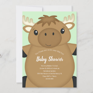 Invitation Baby shower d'orignal