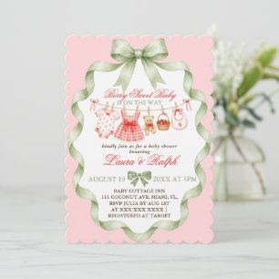 Invitation Baby Shower Douceur de Fruits