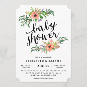 Invitation Baby shower douche la plus douce