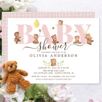 Baby shower d'ours au miel