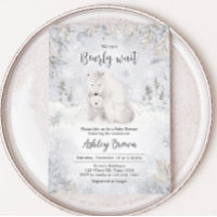 Baby shower d'ours polaire d'hiver