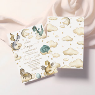 Invitation Baby shower Dragon