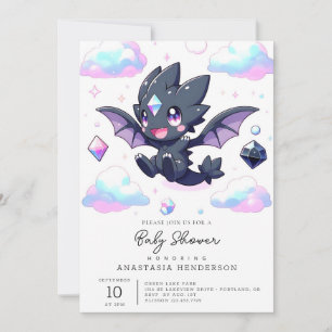 Invitation Baby shower Dragon Enchanted