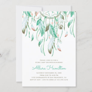 Invitation Baby shower Dreamcatcher