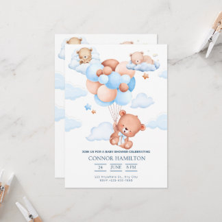 Invitation Baby Shower Dreamy Clouds Aesthetic
