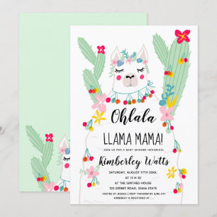 Invitation Baby shower drôle de fiesta d'illustration de