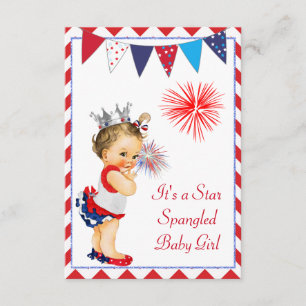 Invitation Baby shower du 4 juillet