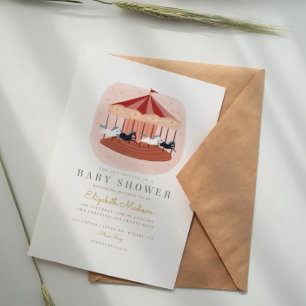 Invitation Baby shower du Festival du Carrousel de cirque