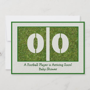 Invitation Baby shower du joueur de football nouveau-né