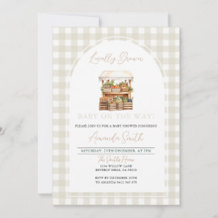 Invitation Baby shower du marché de l'éleveur de bébés local