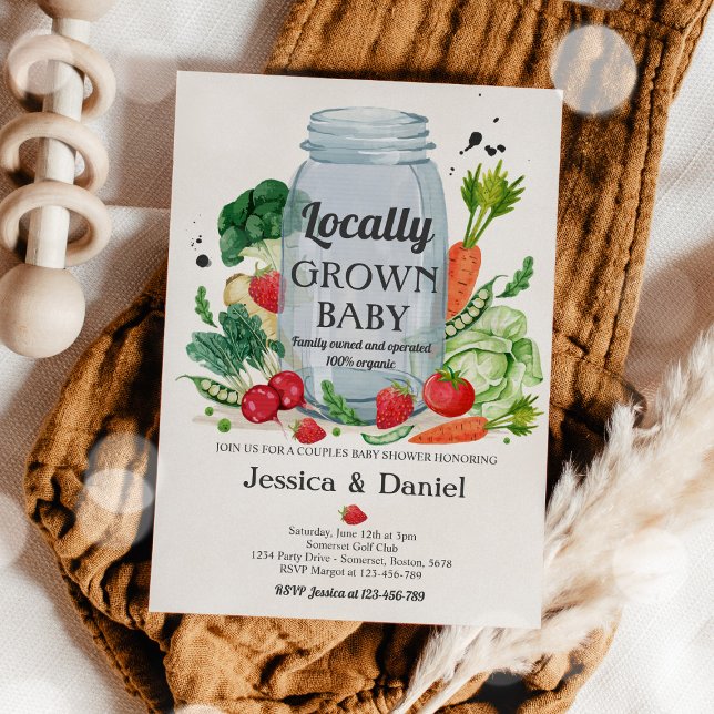 Invitation Baby shower du marché des fermiers à la culture lo (Créateur téléchargé)