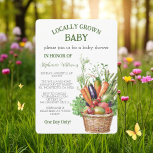 Invitation Baby shower du marché des producteurs de bébés cul