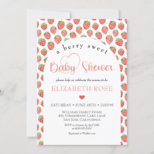 Invitation Baby shower du marché des producteurs de fruits et