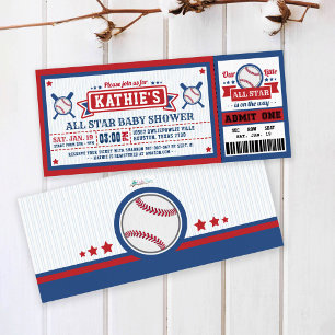 Invitation Baby shower du pass de baseball