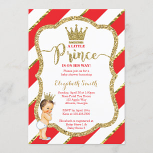 Invitation Baby shower du Petit Prince, Faux Parti