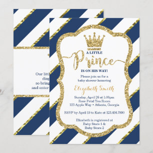 Invitation Baby shower du Petit Prince, Faux Parti