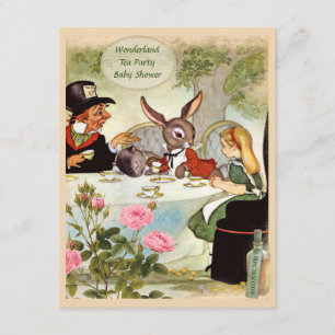 Invitation Baby shower du thé du chapelier fou