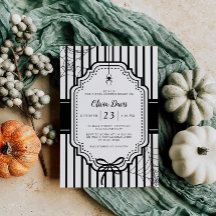 Baby shower Éffrayant gothique d'Halloween