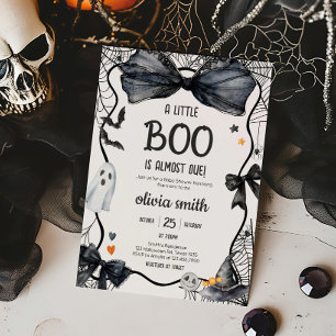 Invitation Baby shower éffrayant Little Boo
