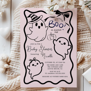 Invitation Baby shower éffrayant Sweet Little Boo