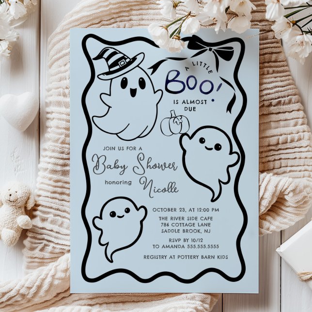 Invitation Baby shower éffrayant Sweet Little Boo (Créateur téléchargé)