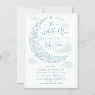 Invitation Baby Shower Élégant et Neutre pour un Enfant sous 