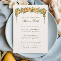 Baby Shower Élégant Jardin d'Été Vintage