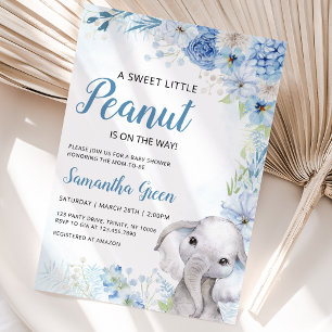 Invitation Baby Shower Éléphant Garçon
