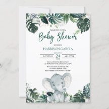 Baby shower éléphant garçon neutre selon le sexe