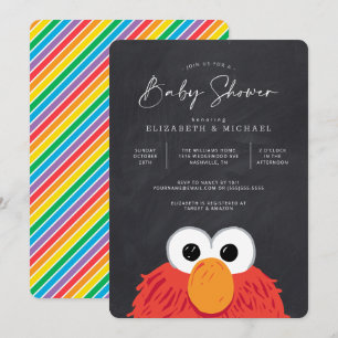 Invitation Baby shower Elmo Chalkboard