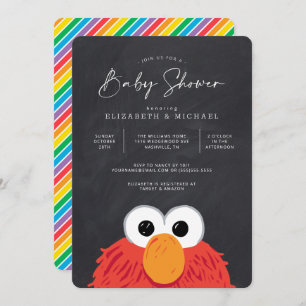 Invitation Baby shower Elmo Chalkboard