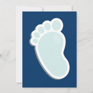 Invitation Baby shower Empreintes bébé