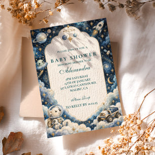 Invitation Baby Shower Espace Fantaisiste