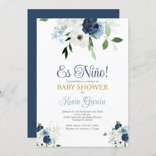 Invitation Baby shower espagnol garçon