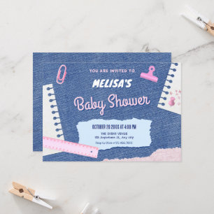 Invitation Baby shower esthétique Y2k