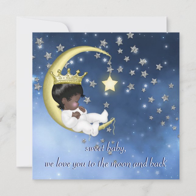 Invitation Baby shower ethnique (Devant)