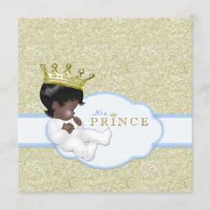 Invitation Baby shower ethnique de Prince