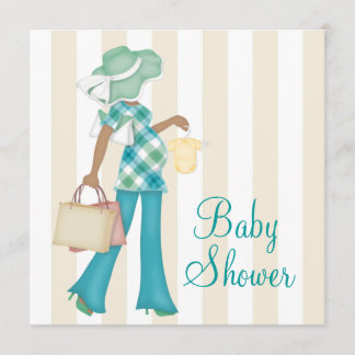 Invitation Baby-Shower Ethnique Maman Chic