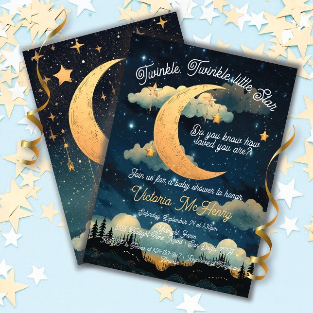 Invitation Baby shower étoile Celestial Twinkle litte (Créateur téléchargé)