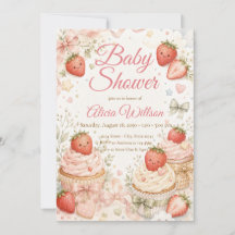 Baby Shower Fantaisiste aux Fraises