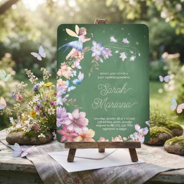Invitation Baby Shower Fée Enchantée (Créateur téléchargé)