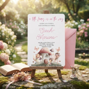 Invitation Baby Shower Fée Enchantée