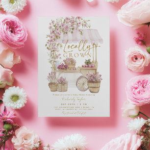 Invitation Baby Shower Ferme du Marché des Fermier