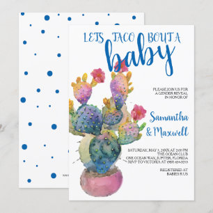 Invitation Baby shower Festive Cactus FIESTA