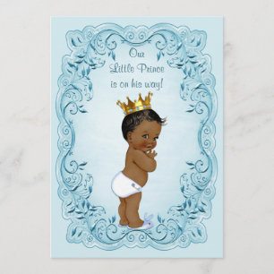 Invitation Baby shower Feuille de Little Prince