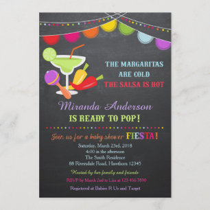Invitation Baby shower Fiesta / Invitation Baby sh