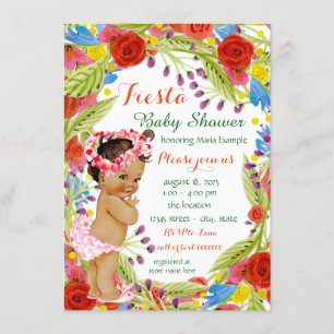 Invitation Baby shower Fiesta mexicain